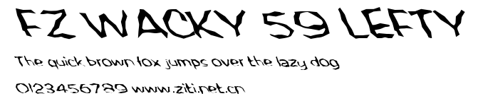 FZ WACKY 59 LEFTY.ttf字體轉換器圖片
