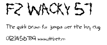 FZ WACKY 57.ttf字體轉換器圖片
