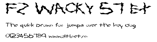 FZ WACKY 57 EX.ttf字體轉換器圖片