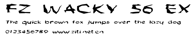 FZ WACKY 56 EX.ttf字體轉換器圖片