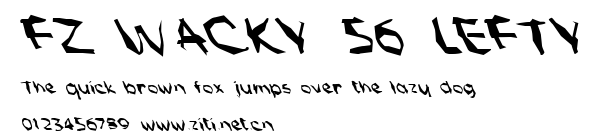 FZ WACKY 56 LEFTY.ttf字體轉換器圖片