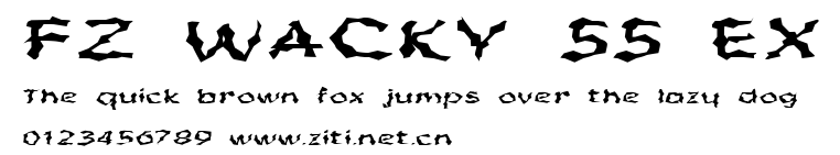 FZ WACKY 55 EX.ttf字體轉換器圖片