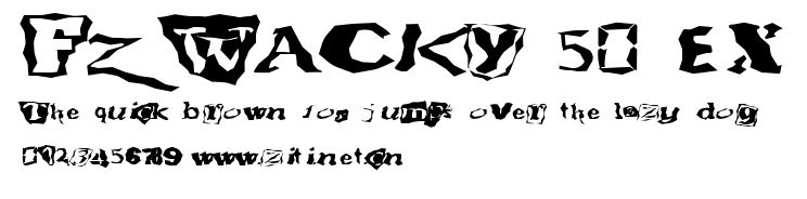 FZ WACKY 50 EX.ttf字體轉換器圖片