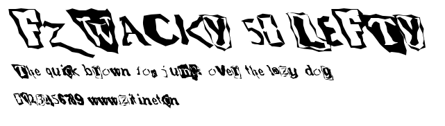 FZ WACKY 50 LEFTY.ttf字體轉換器圖片