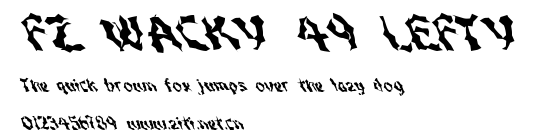 FZ WACKY 49 LEFTY.ttf字體轉換器圖片