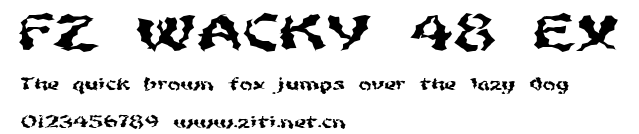 FZ WACKY 48 EX.ttf字體轉換器圖片