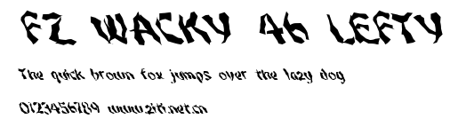 FZ WACKY 46 LEFTY.ttf字體轉換器圖片