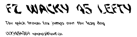 FZ WACKY 45 LEFTY.ttf字體轉換器圖片