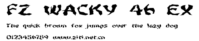 FZ WACKY 46 EX.ttf字體轉換器圖片