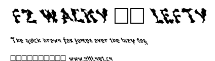 FZ WACKY 44 LEFTY.ttf字體轉換器圖片