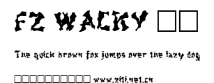 FZ WACKY 44.ttf字體轉換器圖片