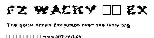 FZ WACKY 44 EX.ttf字體轉換器圖片