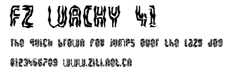 FZ WACKY 41.ttf字體轉換器圖片