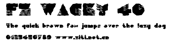 FZ WACKY 40.ttf字體轉換器圖片