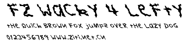 FZ WACKY 4 LEFTY.ttf字體轉換器圖片