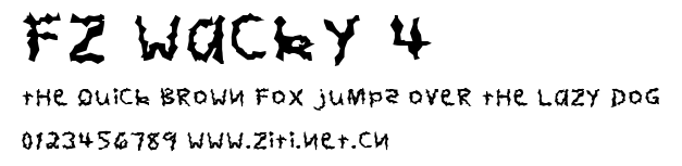 FZ WACKY 4.ttf字體轉換器圖片