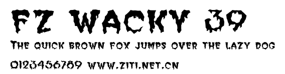 FZ WACKY 39.ttf字體轉換器圖片