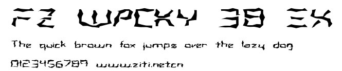FZ WACKY 38 EX.ttf字體轉換器圖片