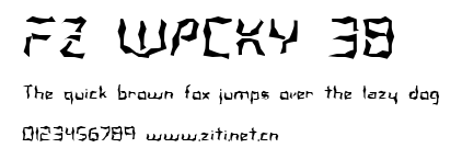 FZ WACKY 38.ttf字體轉換器圖片