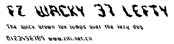 FZ WACKY 37 LEFTY.ttf字體轉換器圖片