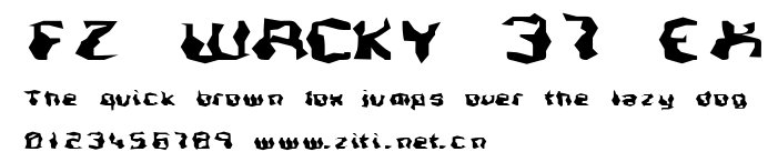 FZ WACKY 37 EX.ttf字體轉換器圖片