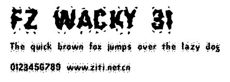 FZ WACKY 31.ttf字體轉換器圖片