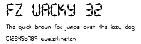 FZ WACKY 32.ttf字體轉換器圖片