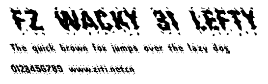 FZ WACKY 31 LEFTY.ttf字體轉換器圖片
