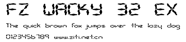 FZ WACKY 32 EX.ttf字體轉換器圖片