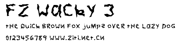 FZ WACKY 3.ttf字體轉換器圖片