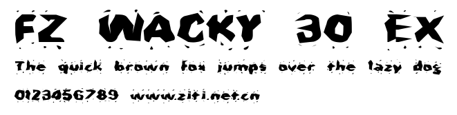 FZ WACKY 30 EX.ttf字體轉換器圖片