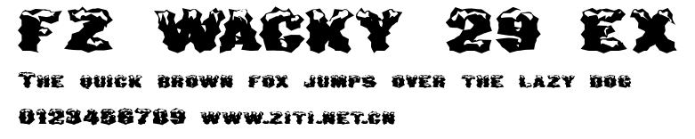 FZ WACKY 29 EX.ttf字體轉換器圖片