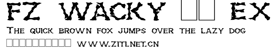 FZ WACKY 28 EX.ttf字體轉換器圖片