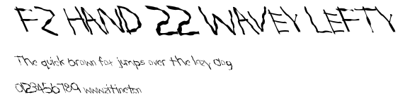 FZ HAND 22 WAVEY LEFTY.ttf字體轉換器圖片