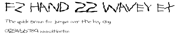 FZ HAND 22 WAVEY EX.ttf字體轉換器圖片