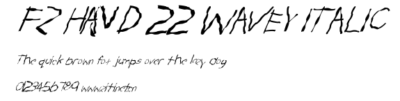 FZ HAND 22 WAVEY ITALIC.ttf字體轉換器圖片
