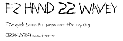 FZ HAND 22 WAVEY.ttf字體轉換器圖片