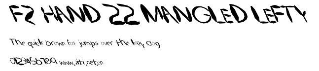 FZ HAND 22 MANGLED LEFTY.ttf字體轉換器圖片