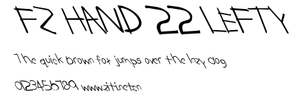 FZ HAND 22 LEFTY.ttf字體轉換器圖片