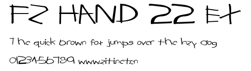 FZ HAND 22 EX.ttf字體轉換器圖片
