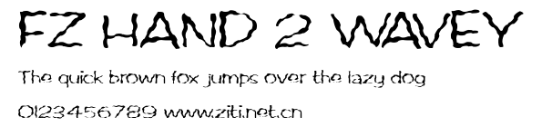 FZ HAND 2 WAVEY.ttf字體轉換器圖片