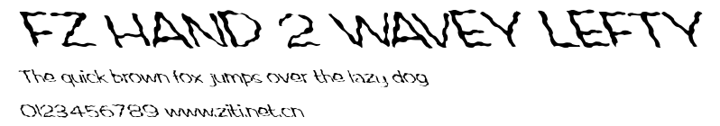 FZ HAND 2 WAVEY LEFTY.ttf字體轉換器圖片