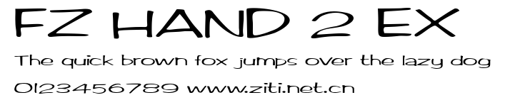 FZ HAND 2 EX.ttf字體轉換器圖片