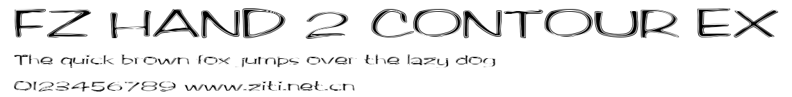 FZ HAND 2 CONTOUR EX.ttf字體轉換器圖片