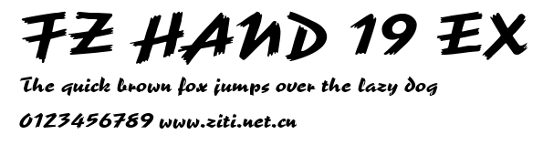 FZ HAND 19 EX.ttf字體轉換器圖片