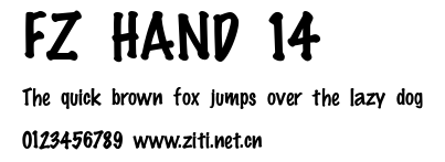 FZ HAND 14.ttf字體轉換器圖片