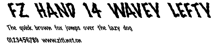 FZ HAND 14 WAVEY LEFTY.ttf字體轉換器圖片