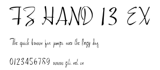FZ HAND 13 EX.ttf字體轉換器圖片