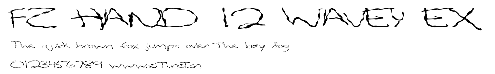 FZ HAND 12 WAVEY EX.ttf字體轉換器圖片