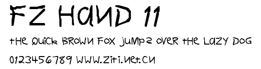 FZ HAND 11.ttf字體轉換器圖片